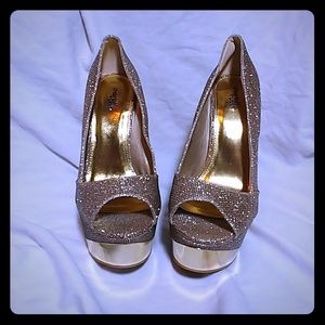 Charlotte Russe Peep Toe Platform Heels